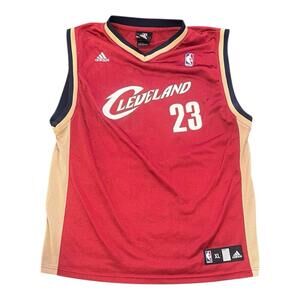 VTG Lebron James  Cleveland Cavaliers Adidas Away Jersey Size Youth XL (18-20)